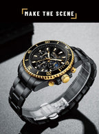 TREND New Men's Elegant Watch Waterproof And Scratch Resistant Stylish Stainless Steel Durable Wrist Watch