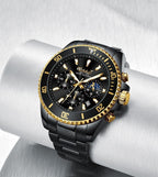 TREND New Men's Elegant Watch Waterproof And Scratch Resistant Stylish Stainless Steel Durable Wrist Watch