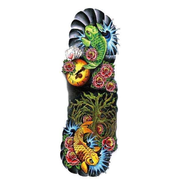 Large Colorful Tattoos For Men Waterproof Dragon Sticker Temporary Luxury Big 3D Tattoo Modern Design Stevvex
