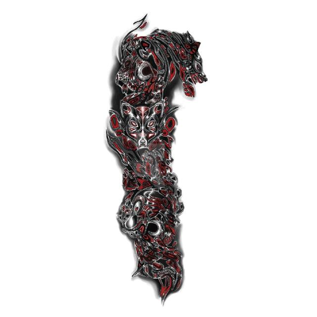 Large Colorful Tattoos For Men Waterproof Dragon Sticker Temporary Luxury Big 3D Tattoo Modern Design Stevvex