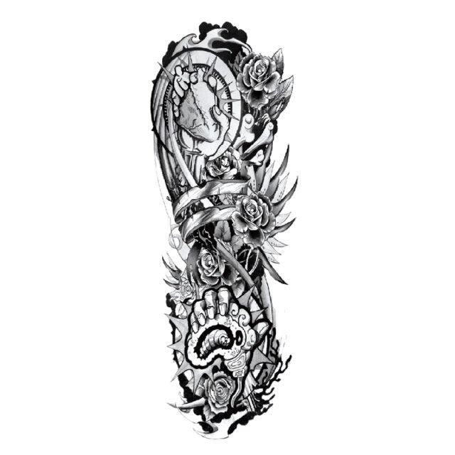Large Colorful Tattoos For Men Waterproof Dragon Sticker Temporary Luxury Big 3D Tattoo Modern Design Stevvex