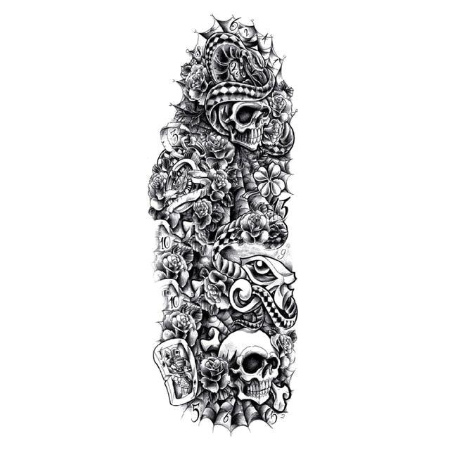 Large Colorful Tattoos For Men Waterproof Dragon Sticker Temporary Luxury Big 3D Tattoo Modern Design Stevvex