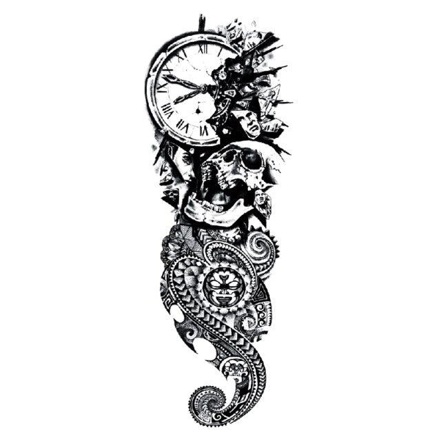 Large Colorful Tattoos For Men Waterproof Dragon Sticker Temporary Luxury Big 3D Tattoo Modern Design Stevvex