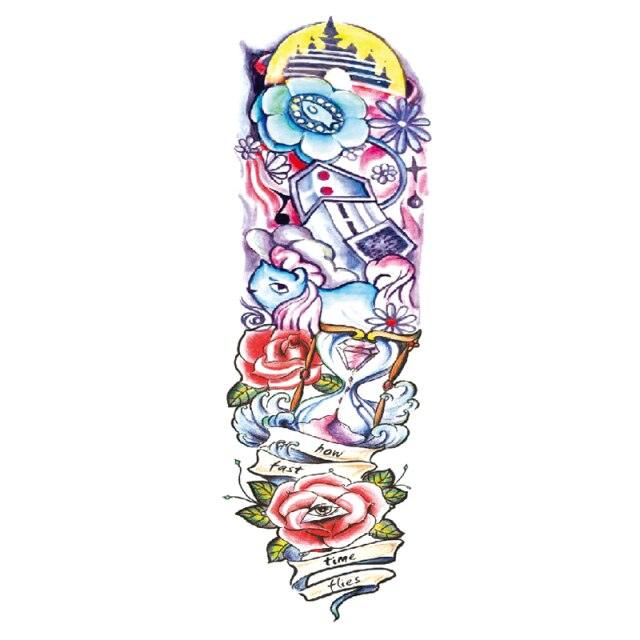 Large Colorful Tattoos For Men Waterproof Dragon Sticker Temporary Luxury Big 3D Tattoo Modern Design Stevvex