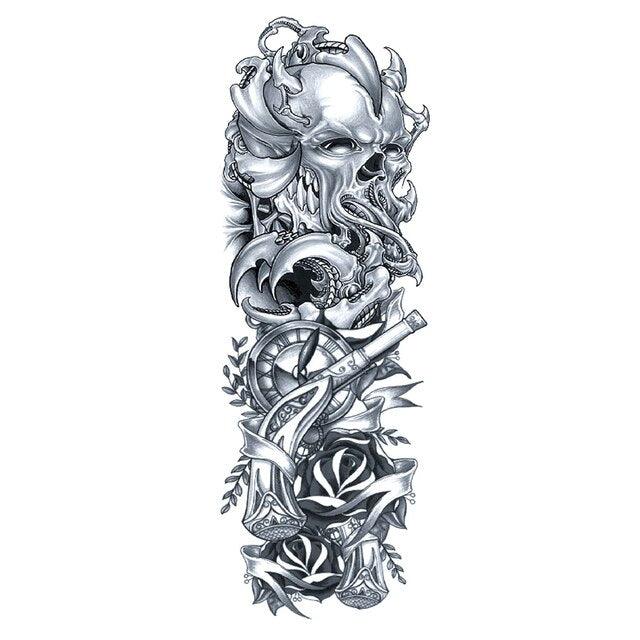 Large Colorful Tattoos For Men Waterproof Dragon Sticker Temporary Luxury Big 3D Tattoo Modern Design Stevvex