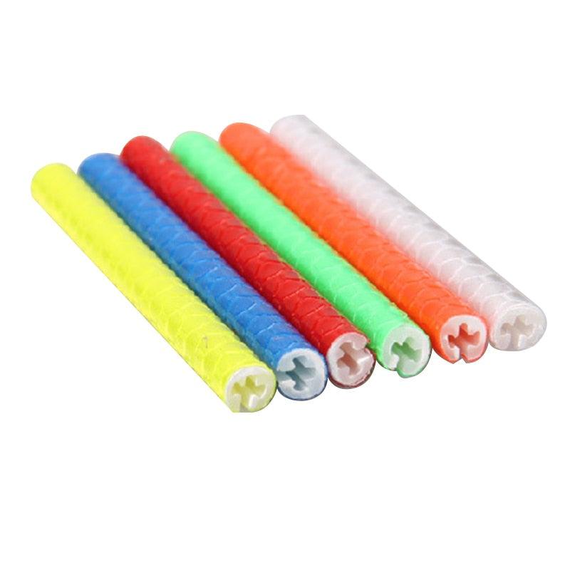 New 12 Pcs Bicycle Mountain Bike Riding Wheel Rim Spoke Mount Clip Tube Warning Light Strip Bicycle Wheel Spoke Reflector Reflective Mount Clip Tube Warning Strip Waterproof Bicycle Spoke Reflectors Stevvex