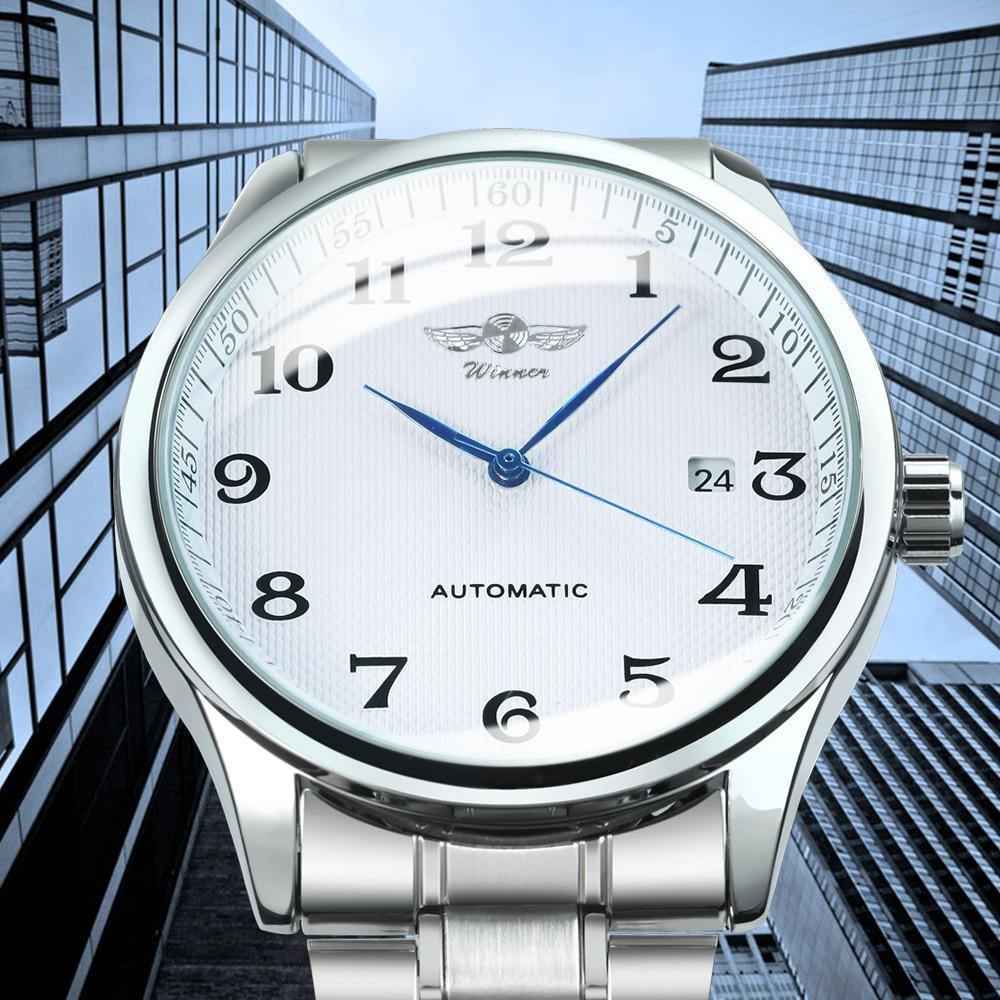 Classic Luxury Men Watch Automatic Wrist Watches Brown Leather Strap Fashionable Design Watches For Men Stevvex