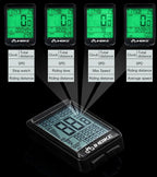 Lightweight Rainproof Bike Computer Bicycle Wireless Speedometer Odometer Cycling Watch LED Screen Measurable Backlight For Visibility At Night Auto On/Off Portable Multi-Function Design Stevvex