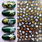 Summer Tropical Beach Coconut Tree Slippers 3D Nail Sticker Leaves Shell Transfer Decals Slider Decoration Manicures  Tip Water Transfer Nail Decals Sticker For Pretty Girl Self-Adhesive Nail Decals Designer Nail Stickers for Acrylic Stevvex