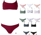 Push Up Bikini Set Swimsuits High Waist Swimwear Women Ribbed Bathing Suits Brazilian Bikinis Swimsuit for Women  Bottom Triangle Bikinis Top Bathing Suit Stevvex