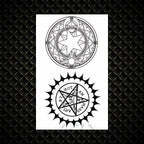 Fashion Small Sexy Black Temporary Waterproof Tattoo Cute Star Heart Tattoos Sticker Body Finger Tattoo For Kids Womens
