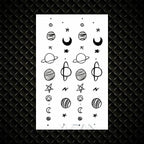 Fashion Small Sexy Black Temporary Waterproof Tattoo Cute Star Heart Tattoos Sticker Body Finger Tattoo For Kids Womens