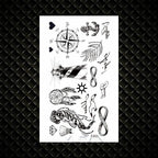 Fashion Small Sexy Black Temporary Waterproof Tattoo Cute Star Heart Tattoos Sticker Body Finger Tattoo For Kids Womens