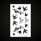 Fashion Small Sexy Black Temporary Waterproof Tattoo Cute Star Heart Tattoos Sticker Body Finger Tattoo For Kids Womens