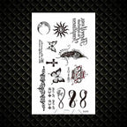 Fashion Small Sexy Black Temporary Waterproof Tattoo Cute Star Heart Tattoos Sticker Body Finger Tattoo For Kids Womens