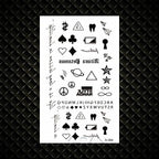 Fashion Small Sexy Black Temporary Waterproof Tattoo Cute Star Heart Tattoos Sticker Body Finger Tattoo For Kids Womens