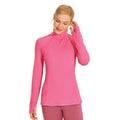 Women's Running Athletic Workout Yoga Shirts Long Sleeves Quarter-Zip