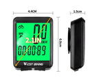 Bicycle Computer Digital Speedometer Backlight Wireless Wired Bike Stopwatch Computer Waterproof Backlight With Digital LCD Display For Outdoor Cycling And Fitness Multi-Function Gifts For Bikers Men Stevvex