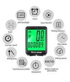 Bicycle Computer Digital Speedometer Backlight Wireless Wired Bike Stopwatch Computer Waterproof Backlight With Digital LCD Display For Outdoor Cycling And Fitness Multi-Function Gifts For Bikers Men Stevvex