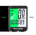 Bicycle Computer Digital Speedometer Backlight Wireless Wired Bike Stopwatch Computer Waterproof Backlight With Digital LCD Display For Outdoor Cycling And Fitness Multi-Function Gifts For Bikers Men Stevvex
