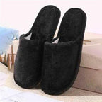 Women Home Slippers Autumn Winter Warm Furry Plush Shoes Indoor Bedroom Light EVA Couple Cotton Slipper House Memory Foam Slippers Furry Faux Fur Lined Bedroom Shoes Stevvex