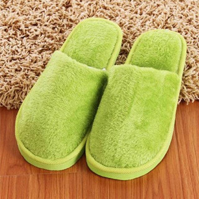 Women Home Slippers Autumn Winter Warm Furry Plush Shoes Indoor Bedroom Light EVA Couple Cotton Slipper House Memory Foam Slippers Furry Faux Fur Lined Bedroom Shoes Stevvex