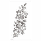 Big Tiger Lion Waterproof Temporary Sticker Tattoo Arm Legs Fake Tattoo Stickers For Adults Realistic Luxury Design For Mens Womens