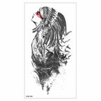 Big Tiger Lion Waterproof Temporary Sticker Tattoo Arm Legs Fake Tattoo Stickers For Adults Realistic Luxury Design For Mens Womens