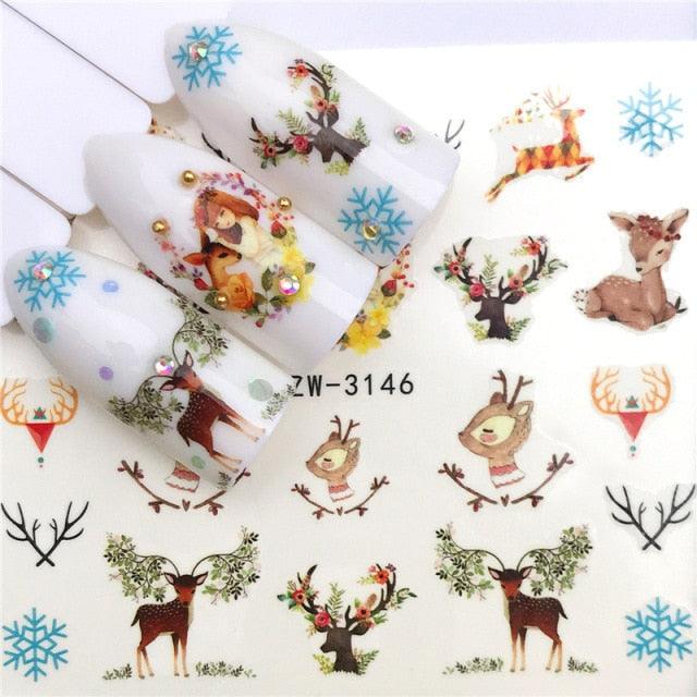 Nail Art Water Transfer Stickers Anime Mouse Animal Kid slider adhesive Watermark Decals Women Beauty Wedding Nails  Decal Self-Adhesive 3D Wave Design Decoration for Women Girls Art Stickers Decal Decoration Metallic Curve Strip Line Nail Stevvex