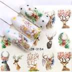 Nail Art Water Transfer Stickers Anime Mouse Animal Kid slider adhesive Watermark Decals Women Beauty Wedding Nails  Decal Self-Adhesive 3D Wave Design Decoration for Women Girls Art Stickers Decal Decoration Metallic Curve Strip Line Nail Stevvex