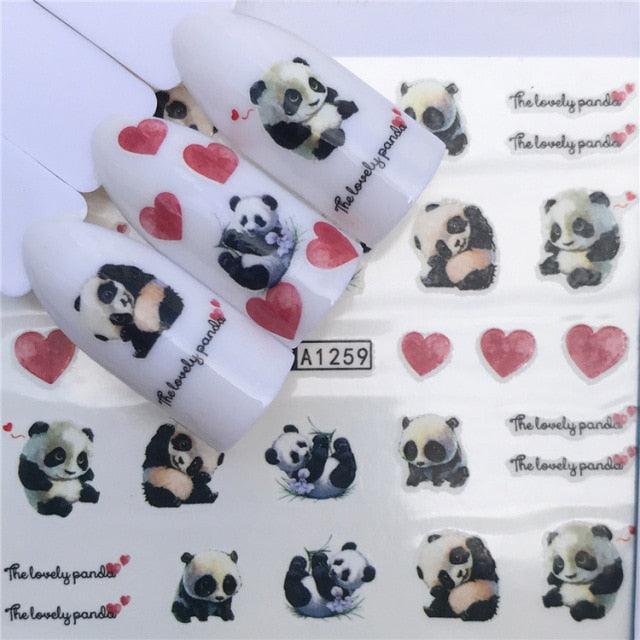 Nail Art Water Transfer Stickers Anime Mouse Animal Kid slider adhesive Watermark Decals Women Beauty Wedding Nails  Decal Self-Adhesive 3D Wave Design Decoration for Women Girls Art Stickers Decal Decoration Metallic Curve Strip Line Nail Stevvex