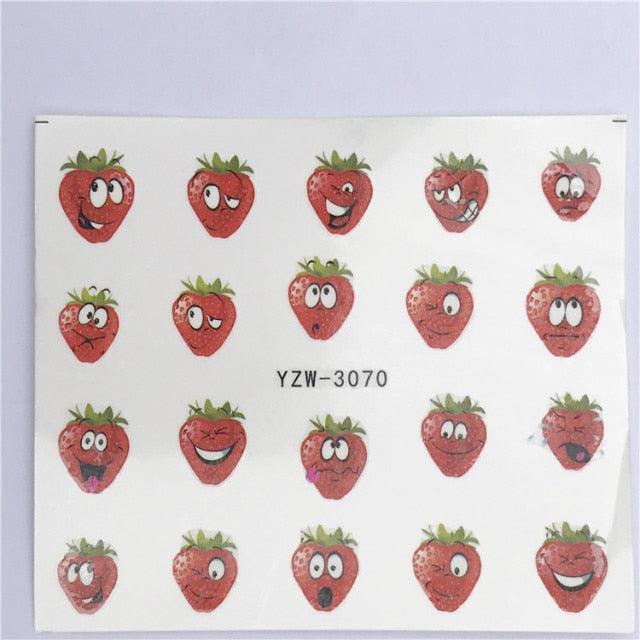 Nail Art Water Transfer Stickers Anime Mouse Animal Kid slider adhesive Watermark Decals Women Beauty Wedding Nails  Decal Self-Adhesive 3D Wave Design Decoration for Women Girls Art Stickers Decal Decoration Metallic Curve Strip Line Nail Stevvex
