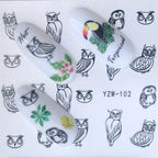Nail Art Water Transfer Stickers Anime Mouse Animal Kid slider adhesive Watermark Decals Women Beauty Wedding Nails  Decal Self-Adhesive 3D Wave Design Decoration for Women Girls Art Stickers Decal Decoration Metallic Curve Strip Line Nail Stevvex