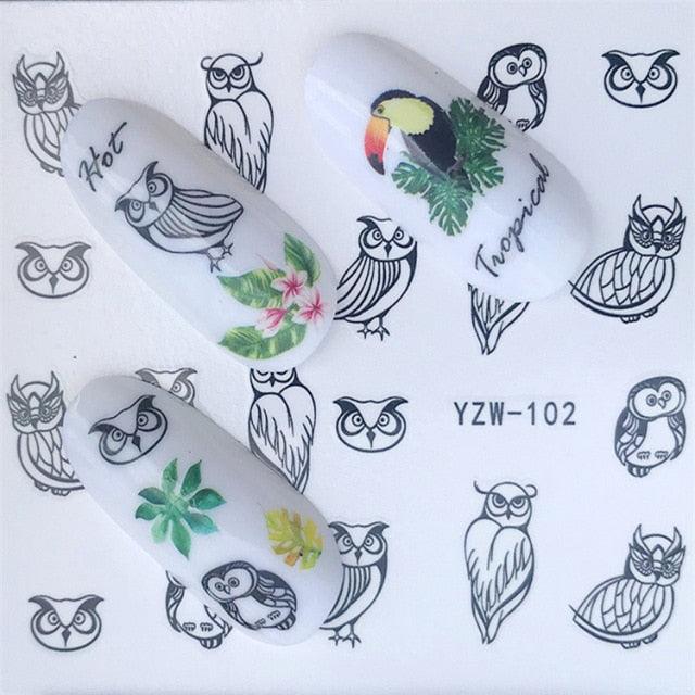 Nail Art Water Transfer Stickers Anime Mouse Animal Kid slider adhesive Watermark Decals Women Beauty Wedding Nails  Decal Self-Adhesive 3D Wave Design Decoration for Women Girls Art Stickers Decal Decoration Metallic Curve Strip Line Nail Stevvex