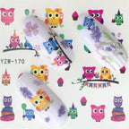 Nail Art Water Transfer Stickers Anime Mouse Animal Kid slider adhesive Watermark Decals Women Beauty Wedding Nails  Decal Self-Adhesive 3D Wave Design Decoration for Women Girls Art Stickers Decal Decoration Metallic Curve Strip Line Nail Stevvex