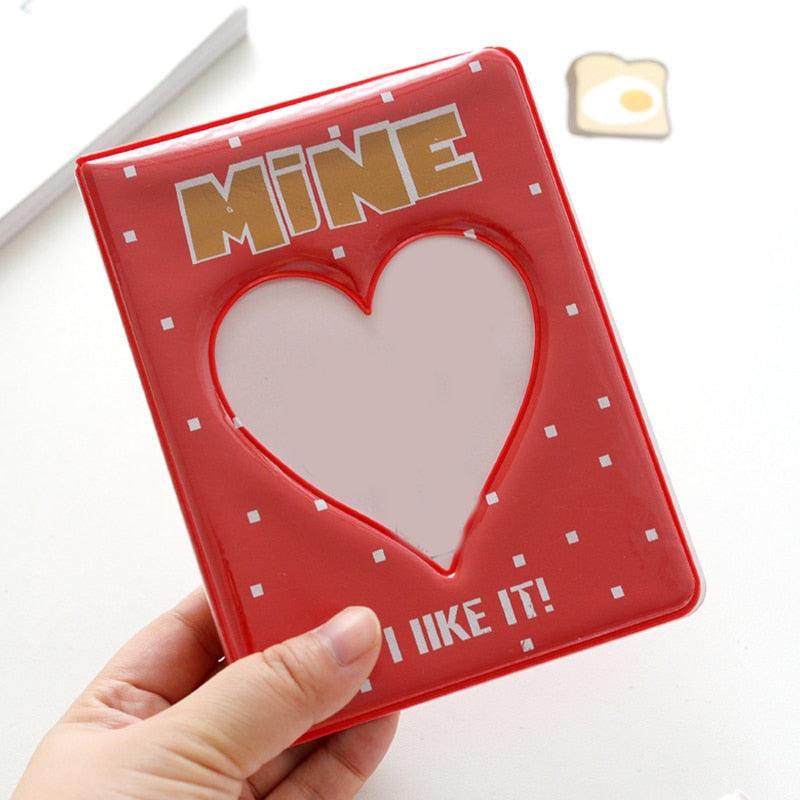 64 Pockets 3 Inches Photo Album Card Holder Receipt Storage Hollow Love Heart Photo Holder Business Card Bag Kpop Photocard Holder Book Polaroid Book Album Gifts For Valentines Day Stevvex