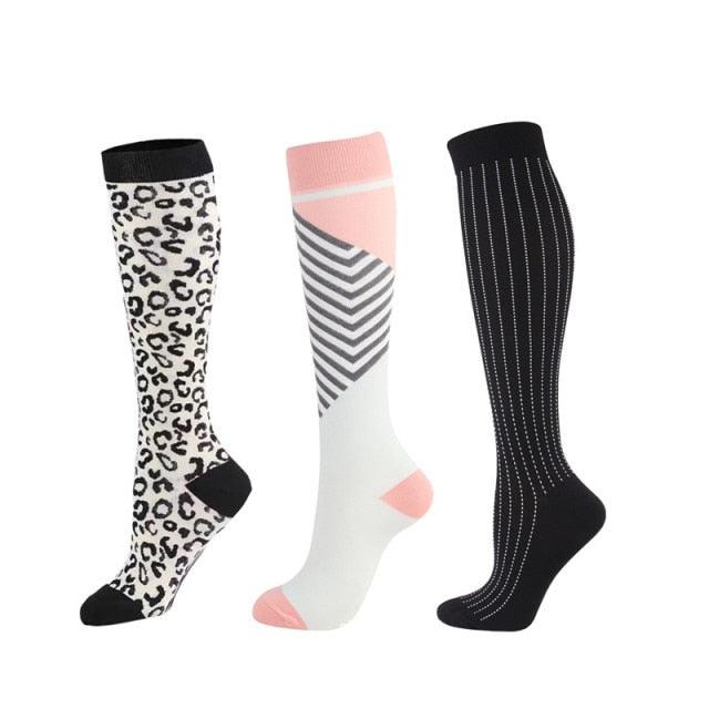 Compression Socks Athletic Best Graduated Breathable Nursing Socks Fit Running Outdoor Sports Socks Hiking Socks For Athlete Men And Women Stevvex