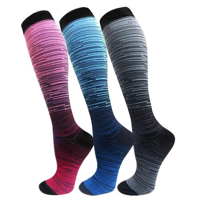 Compression Socks Athletic Best Graduated Breathable Nursing Socks Fit Running Outdoor Sports Socks Hiking Socks For Athlete Men And Women Stevvex