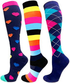 Compression Socks Athletic Best Graduated Breathable Nursing Socks Fit Running Outdoor Sports Socks Hiking Socks For Athlete Men And Women Stevvex