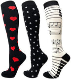 Compression Socks Athletic Best Graduated Breathable Nursing Socks Fit Running Outdoor Sports Socks Hiking Socks For Athlete Men And Women Stevvex