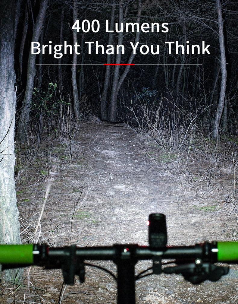 Bike Light Rainproof USB Rechargeable LED 2000mAh MTB Front Lamp Headlight Aluminum Ultralight Flashlight Super Bright Bicycle Front Headlight 5 Light Modes And Large Capacity Battery Stevvex
