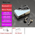 Bluetooth 5.1 Wireless Headphones  Waterproof Sports Workout Earphones With Microphone Bluetooth In Ear Headphones Wireless Headset Quality Deep Bass Soft Earmuffs  Light Weight Built-in Microphone Charging Box 3500mAh Stevvex