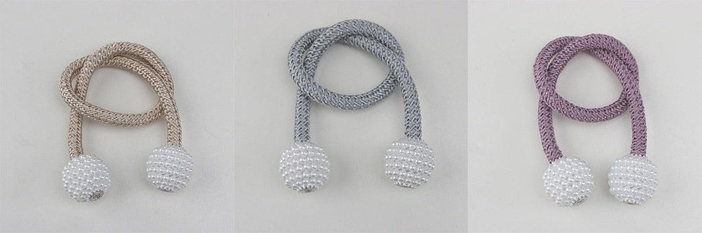 Pearl Magnetic Curtain Clip Curtain Holder Tieback Buckle Clips Hanging Ball Buckle Tie Back Curtain Accessories Home Decor  Decorative Curtain Holdbacks Crystal Tie Backs For Curtains Curtain Holders For Window Draperies Stevvex