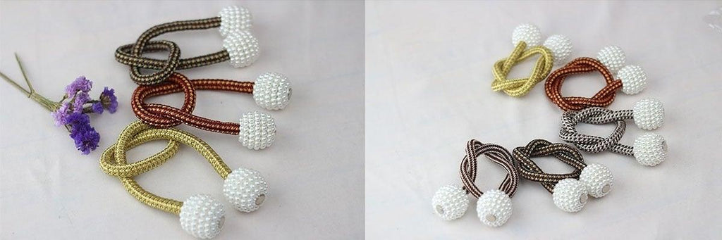 Pearl Magnetic Curtain Clip Curtain Holder Tieback Buckle Clips Hanging Ball Buckle Tie Back Curtain Accessories Home Decor  Decorative Curtain Holdbacks Crystal Tie Backs For Curtains Curtain Holders For Window Draperies Stevvex
