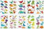 10pcs Dinosaur Sticker Temporary Tatoo Waterproof Colorful Elegant Children Tattoos Stevvex