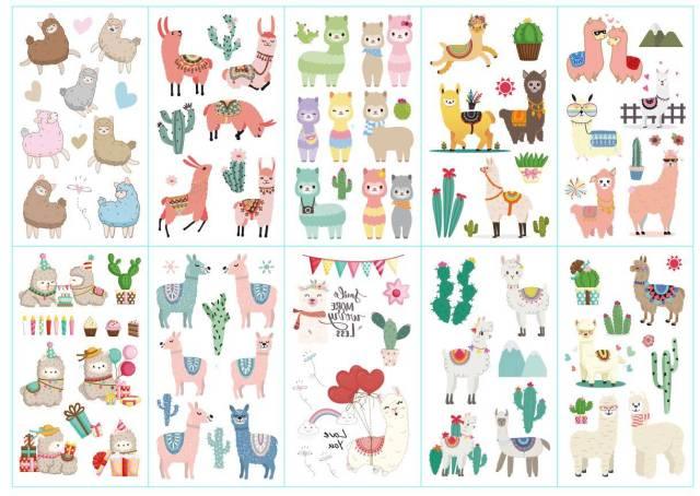 10pcs Dinosaur Sticker Temporary Tatoo Waterproof Colorful Elegant Children Tattoos Stevvex