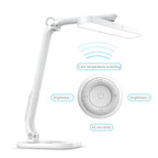 Remote Control LED Desk Lamp Eye-Caring Adjustable Office Lamp USB Charging Touch Control Memory Function Reading Table Lights Decorative Table Lamp Cute Study Lamps for Bedroom Décor Stevvex