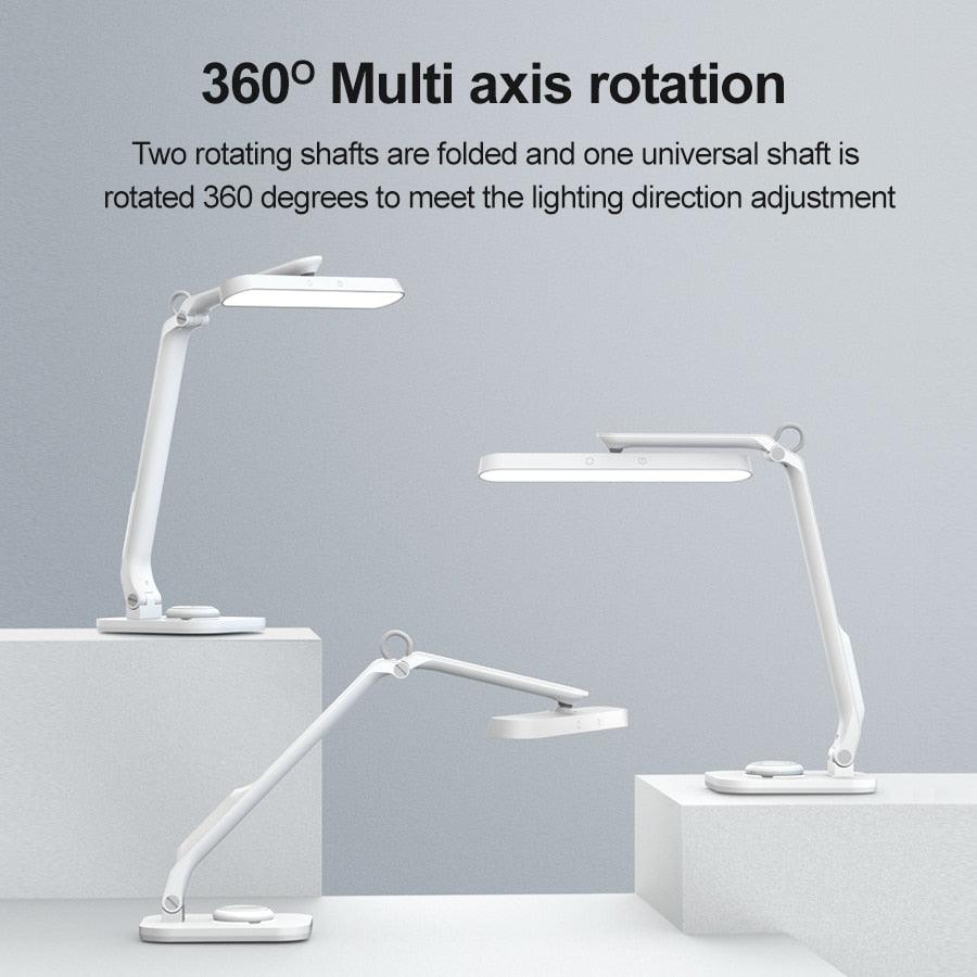Remote Control LED Desk Lamp Eye-Caring Adjustable Office Lamp USB Charging Touch Control Memory Function Reading Table Lights Decorative Table Lamp Cute Study Lamps for Bedroom Décor Stevvex