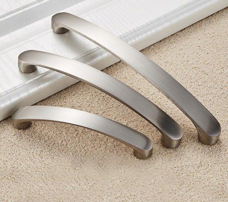 Cabinet Handles Kitchen Door Handles Drawer Knobs Aluminum Alloy Wardrobe Door Handles Brushed Modern Style Hardware  Stainless Steel Kitchen Cabinet Pulls For Kitchen Cabinet Drawer Door Cupboard Decorative Modern Hardware For Cabinet Stevvex