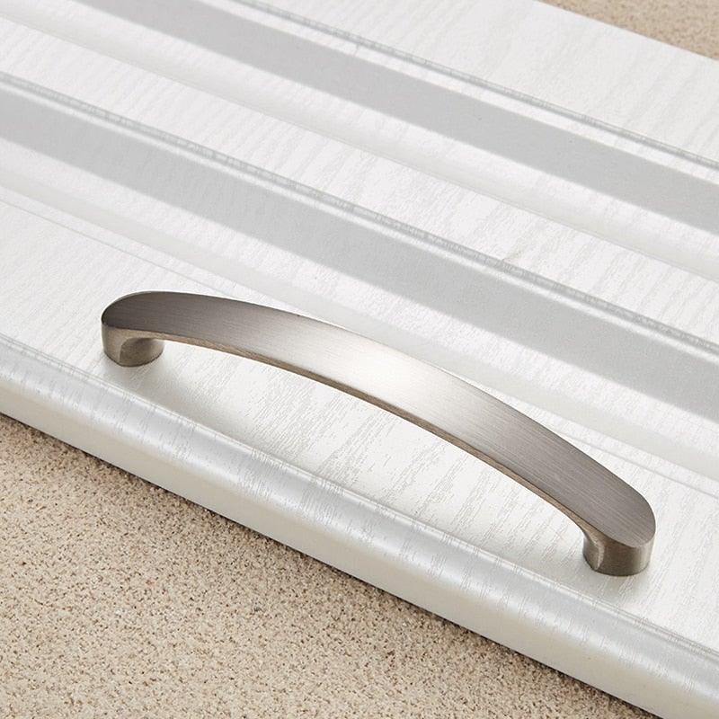 Cabinet Handles Kitchen Door Handles Drawer Knobs Aluminum Alloy Wardrobe Door Handles Brushed Modern Style Hardware  Stainless Steel Kitchen Cabinet Pulls For Kitchen Cabinet Drawer Door Cupboard Decorative Modern Hardware For Cabinet Stevvex